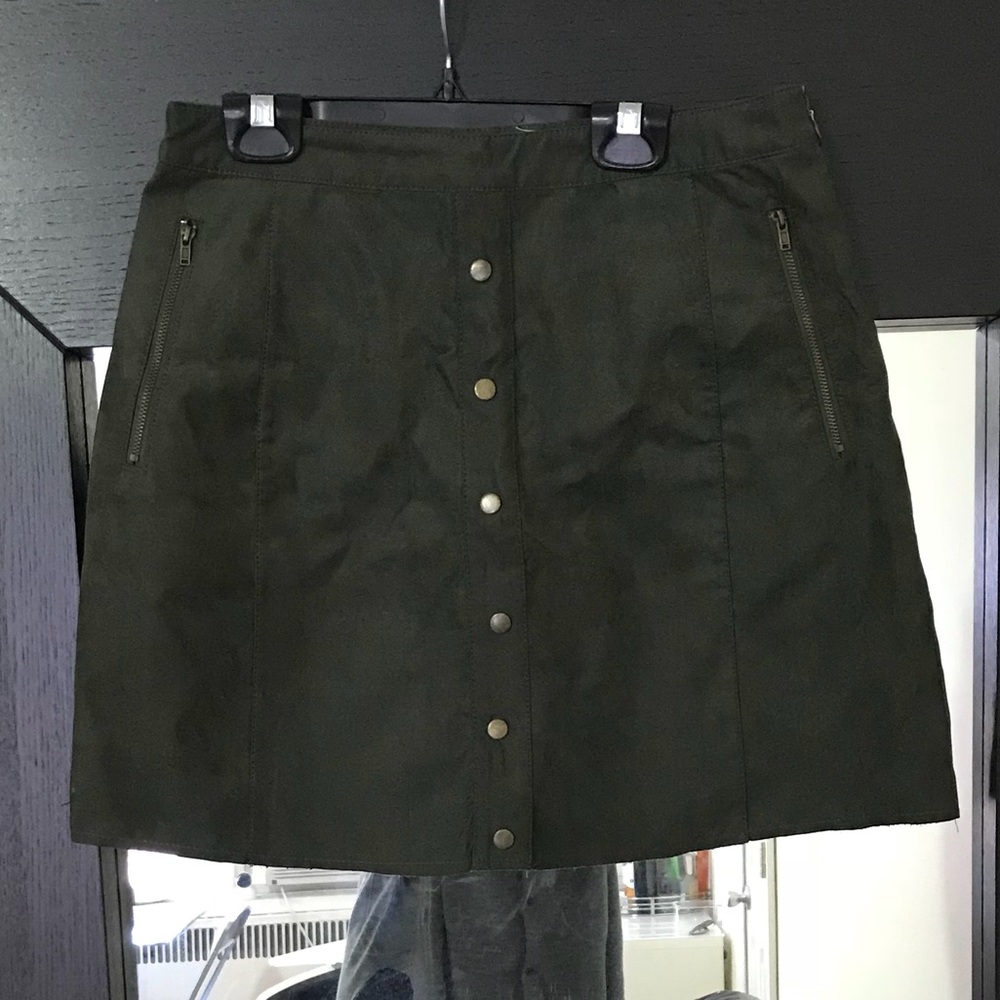 Suede Mini Skirt